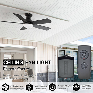 Kode belajar nirkabel cerdas Remote Control, pengendali waktu rumah tangga untuk kipas langit-langit & lampu jangkauan 20m 9 tombol 120V/220V - Product Image 4