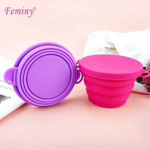 550ML Microwavable <span class=keywords><strong>Menstrual</strong></span> Productos sostenibles <span class=keywords><strong>Copa</strong></span> <span class=keywords><strong>Menstrual</strong></span> Esterilizadores Taza plegable de silicona resistente al calor - Product Image 1