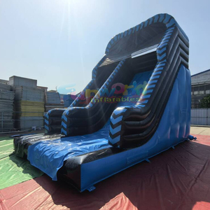 Commercial grade outdoor toboggan gonflable kids bouncy castle <b>large</b> blue inflatable mega <b>slide</b> - Product Image 2