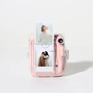 Caiul-funda con bolsillos creativos para cámara Fujifilm Instax Mini 11, funda protectora con soporte para fotos instantáneas