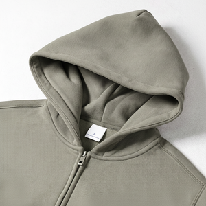 Vente en gros sweat à capuche unisexe en coton de haute qualité avec fermeture éclair pour hommes, impression, broderie, logo personnalisé - Product Image 1