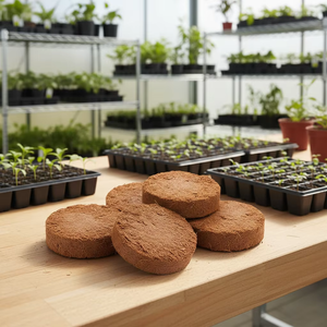 Bloque de Fibra de Coco Natural - Ligero y con Alta Retención de Agua, Abono Ecológico para Sistemas Hidropónicos y Uso en Viveros - Product Image 1