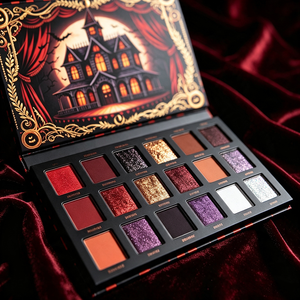 Palette <span class=keywords><strong>de</strong></span> fards à paupières vintage gothique, mat, scintillant, métallique, <span class=keywords><strong>maquillage</strong></span> d'<span class=keywords><strong>Halloween</strong></span>, citrouille, <span class=keywords><strong>sorcière</strong></span>, haute pigmentation, longue tenue - Product Image 5