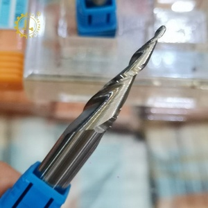 2F Ballnose Tapered Endmill <span class=keywords><strong>Router</strong></span> Bit Cortador de fresado de carburo de corte de aluminio Taper Endmill con revestimiento OEM personalizable - Product Image 6