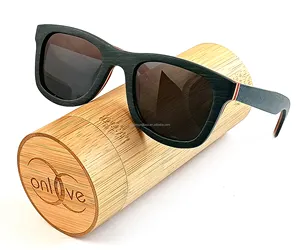 Người đàn ông tre gỗ Kính mát khách hàng GỖ Kính mát, ống kính phân cực Ván trượt gỗ kính mát, Shades Kính mát unisex gỗ