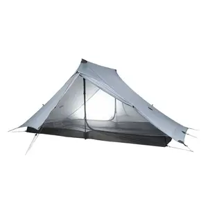 3F Gear Lanshan 2 Pro Ultralight Tent 2 Persoon 3-4 Seizoenen Outdoor Camping Professionele 20D Silnylon Stangloze Tent