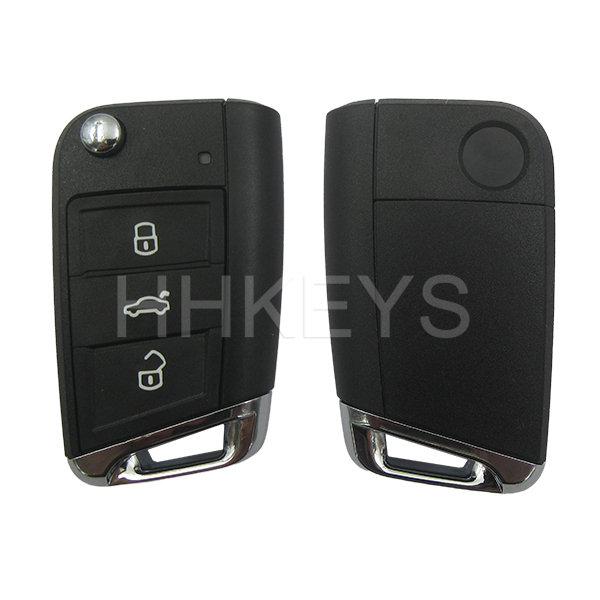 MQB 3 Button Flip Key Shell