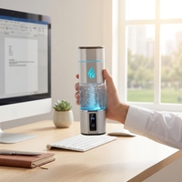 Bouteille Générateur d'Eau Hydrogénée Intelligente Térahertz 5001-10000 PPB avec Base de Recharge Sans Fil pour Usage Domestique et Extérieur Alimentée par Batterie