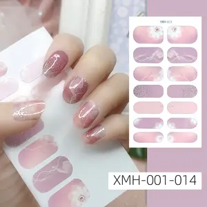 Ongles Wrap Paquet Couleur Changeante Corée 12 Pcs/feuille Étanche 3D Nail Art Autocollants Auto-Adhésif Vernis À Ongles Wrap