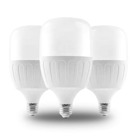 Ampoule LED E27 haute puissance 20W 30W, lampe à courant constant en plastique et aluminium, éclairage domestique super lumineux et économe en énergie