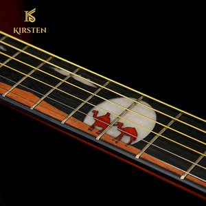 กีตาร์โปร่ง KIRSTEN รุ่น Custom Logo คุณภาพสูง ขนาด 41 นิ้ว สายทองแดงคุณภาพสูง ผิวขัดเงา - Product Image 6