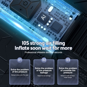 Nueva llegada SUITU 150psi bomba <span class=keywords><strong>de</strong></span> aire pantalla Digital inteligente <span class=keywords><strong>coche</strong></span> bicicleta bola bomba eléctrica cilindro - Product Image 5