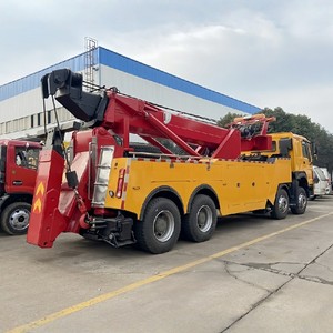 Camion de dépannage rotatif HOWO 8*4 12 roues 50 tonnes, avec plateau porte-voitures 2*30 tonnes, dépanneuse lourde - Product Image 3