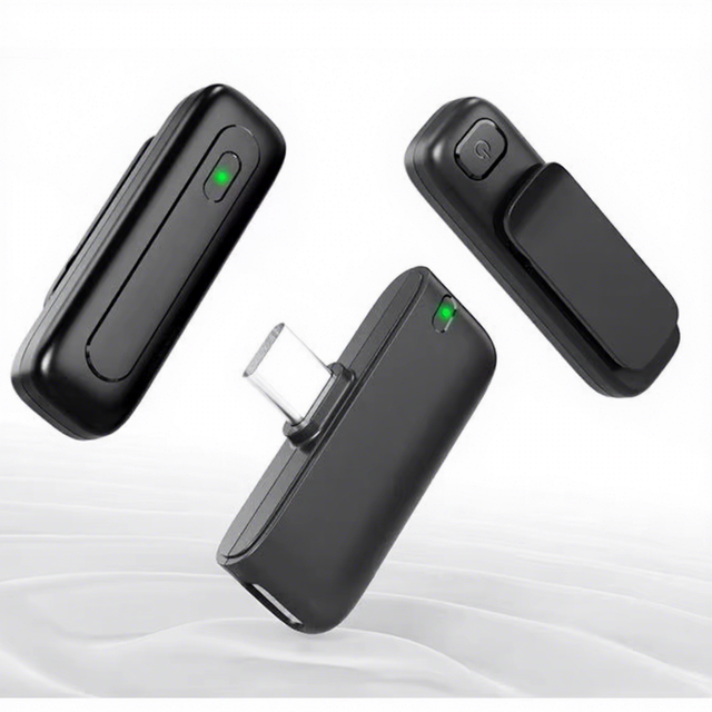Wholesale M6mini 1 to 2 Wireless Lavalier Microphone Type-C Plug and Play Lapel Mic for TikTok YouTube Vlogging OEM