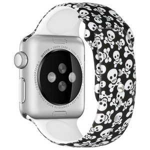 Intelligente Cinturino In Gomma Fiore di Stampa In Silicone <span class=keywords><strong>Watch</strong></span> Band Strap per <span class=keywords><strong>Apple</strong></span> Orologio <span class=keywords><strong>6</strong></span> SE - Product Image 5