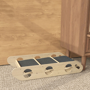 Benutzer definierte 3-Tier Klapp verstellbare Holz Haustier Kletter leiter rutsch feste faltbare Welpen Hund Treppen Rampe Bett Haustier Zubehör - Product Image 3