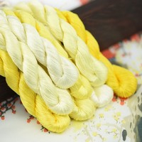 Couleur 71-80 fil à broder pure soie point de croix fournitures gros fils à broder soie de mûrier fil à broder