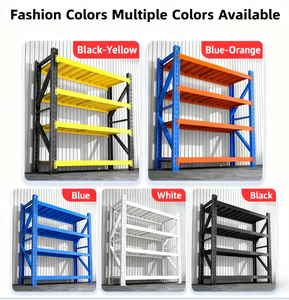 Étagères en acier sans boulons mobiles à 5 niveaux, réglables, robustes, pour atelier, bureau - Product Image 4