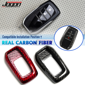 Keyyou-<span class=keywords><strong>coque</strong></span> de <span class=keywords><strong>clé</strong></span> télécommande en Fiber de <span class=keywords><strong>carbone</strong></span>, étui pour porte-clés de voiture, pour Toyota Land Cruiser 200, 300, LC200, LC300 - Product Image 2