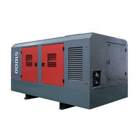Compresseur d'air diesel à vis d'occasion, 25 bars, 30 m/min, haute pression, refroidissement par air, stationnaire