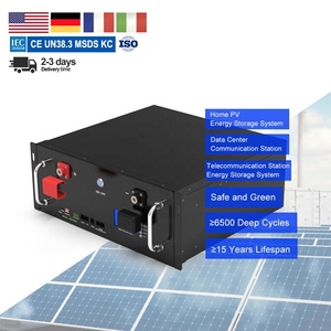 Batería de Litio de 48 Voltios, 5kw, 10kwh, 15kwh, Sistema Solar de Montaje en Rack para Hogar Fuera de la Red, DL-48100, Batería de Almacenamiento de Energía - Product Image 2
