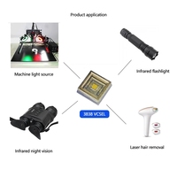 Настраиваемый 100 Вт 808 нм SMD VCSEL диодный лазерный чип для удаления волос для омоложения кожи