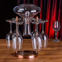 Porte-verre antique de haute qualité, design personnalisé et populaire, porte-verre suspendu et casier à vin pour restaurant
