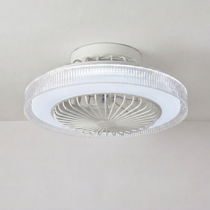 Ventilateur de plafond décoratif moderne de haute qualité, 5 pales, diamètre 50 cm, avec lumière LED silencieuse et moteur DC - Product Image 1