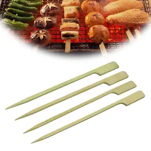 生态友好的 teppo stick 竹一次性枪形状串烧烤