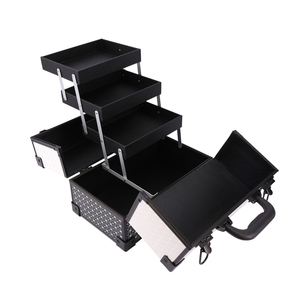 Hot Bán Da Trang Điểm <span class=keywords><strong>Train</strong></span> Trường Hợp Ngựa Vằn Mô Hình Xách Tay Mang Trường Hợp Đôi Mở Mỹ Phẩm Trường Hợp Lưu Trữ Hộp - Product Image 6