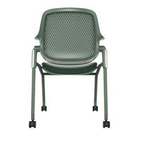 Chaise de bureau exécutive pliable de style moderne avec roulettes silencieuses, chaise de conférence, chaise d'école, chaise d'appartement