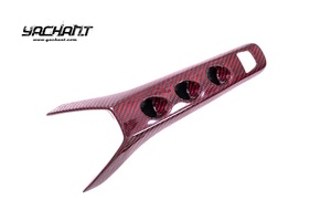 2015-2019 <span class=keywords><strong>Ferrari</strong></span> F488 GTB & Spider LHD Fibre de carbone sèche rouge OEM Style <span class=keywords><strong>F1</strong></span> Console centrale pont accessoire d'intérieur de voiture - Product Image 4