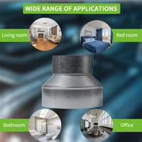 Réducteurs de conduits galvanisés HVAC Connecteur de conduits de tôle pour systèmes de ventilation d'air Application usine OEM