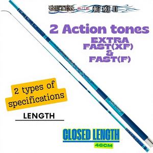 Canne à pêche télescopique en fibre de carbone légère, pliable et facile à transporter, pour la pêche aux crevettes en étang ou réservoir, disponible pour petites commandes. - Product Image 1