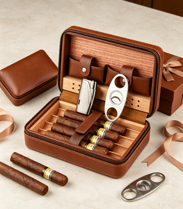 Humidor de Cedro de Lujo Premium al por Mayor, Caja Humidificadora Personalizable para Exhibición Comercial - Product Image 1