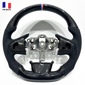 Volante Sportivo in Fibra di Carbonio e Pelle Scamosciata per Renault <span class=keywords><strong>Clio</strong></span> 4, Accessori Auto, Nuovi Arrivi, Spedizione Diretta - Product Image 1