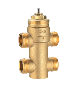 Válvula de bola proporcional de latón de 2 vías y 3/4 pulgadas con control de flujo de agua eléctrico de 2-10V y anulación manual OEM - Product Image 1