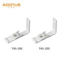 Supports muraux en fer en forme de L pour tringles à rideaux, simples et doubles, fixation murale, matériel pour rails de rideaux – Vente directe usine