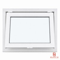 Fenêtre trappe en alliage d'aluminium à charnière supérieure, ventilation et protection contre la pluie, taille personnalisée pour salle de bain, cage d'escalier, bâtiment public