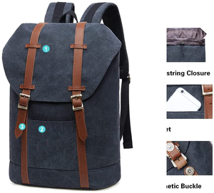 Sac à dos en toile pour <span class=keywords><strong>ordinateur</strong></span> <span class=keywords><strong>portable</strong></span>, cartable de jour décontracté, Design Unique, nouvelle collection - Product Image 5