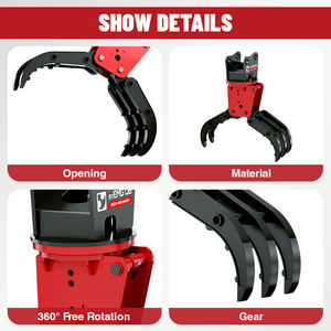حفارة دوارة هيدروليكية خشب فولاذ صخري مرفق مخلب صخري للبيع - Product Image 3