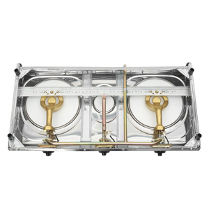 Cocina de Gas Portátil de 3 Quemadores, Resistente, de Acero Inoxidable, LPG/NG, Encendido Manual, 1 Año de Garantía, para el Hogar en el Medio Oriente - Product Image 5