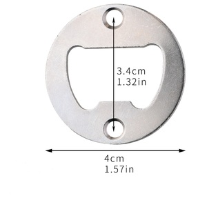 Abrebotellas al por Mayor, Inserto Metálico Redondo con Orificios Avellanados, Pieza para Abrebotellas - Product Image 4