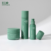 ECOMYPACK Flacons pompe cosmétiques en résine bioplastique vert mat Jasr Packaging Set 50ml 100ml