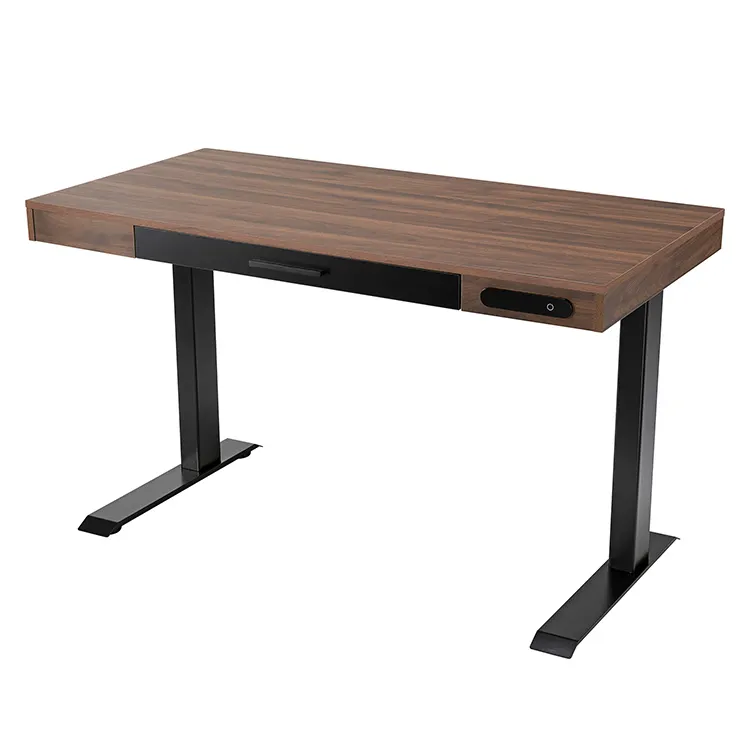 引き出し付き高さ調節可能なテーブルデスクフレーム電子オフィスデスクを立てる人気のリフトテーブル