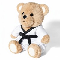 Yuhungtoys détachable Taekwondo uniforme ours 6 ceintures de karaté de couleur alternative 1-10th Gup couette en peluche jouet