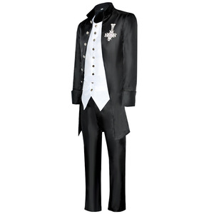 Ghost B.C. Ensemble de costumes de cosplay, costume en polyester noir, vêtements de scène, taille adulte, à partir de 14 ans - Product Image 5