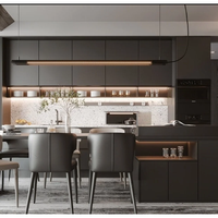 Armoires de cuisine en bois de luxe PRIMA, finition en bois massif, structure durable, rangement intelligent, taille personnalisée, armoire de cuisine pour villa