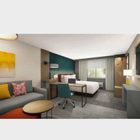 Ensembles de chambre à coucher tête de lit moderne 5 étoiles Holiday Inn Express Meubles d'hôtel d'accueil