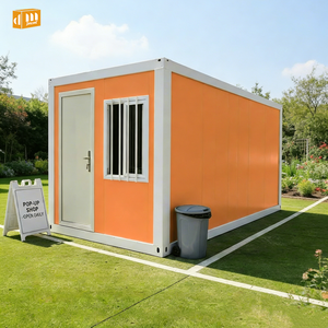 Casa Container Prefabbricata Pieghevole 20ft 40ft, Casa Mobile di Lusso, Residenza Portatile, Studio da Giardino, Appartamento <span class=keywords><strong>Vacanze</strong></span>, Garage - Product Image 2